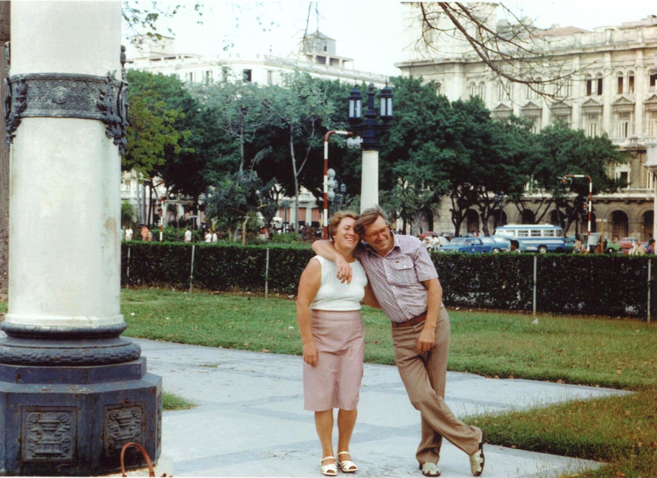 Афанасьевы на Кубе. 1982 год.