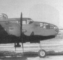 Бомбардировщик B-25J, предназначенный для Советского Союза, в стандартной окраске, которая наносилась в США