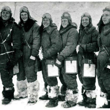 Советские летчики,перегонщики Алсиба,1943 год