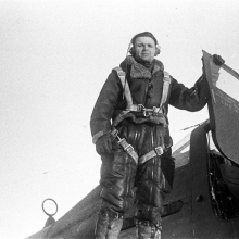 1 ПАП. Летчик. Капитан И.Н. Дроздов – командир 1-й эскадрильи с 1943г, осенью 1943г. переведен в 4-й ПАП