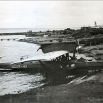 Самолет летчика С. Леваневского Дорнье «Валь» СССР Н–8, на котором он приземлялся в бухте Нагаева в начале лета 1933 года