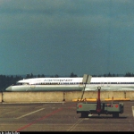 Магаданский Ту-154,  он был сфотографирован в аэропорту Сиэтла.