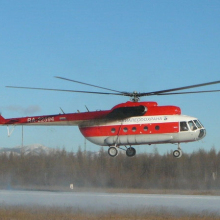 Ми-8. Авиалесоохрана. Аэропорт Сеймчан.