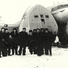 Сеймчанский аэропорт. Прогрев Ли-2..