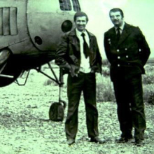 Анатолий Галаганенко - справа. (Кстати - великолепный футболист!) и Копачев в.. 1978г. Рассоха