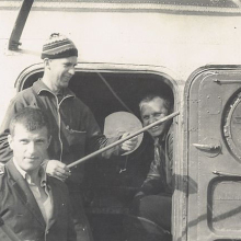 Лето 1975, Кедон. Слева - В. Лукомский, Вячеслав Морозов и Анатолий Шевченко