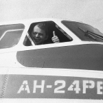 Заслуженный пилот СССР В.А. Рыжаков
