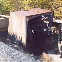 Батарея №960 на мысе Островном. Орудие Б-13 в орудийном дворике