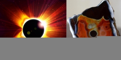 Solar Eclipse. Агат, яшма, р. Рывеем (Чукотка).
