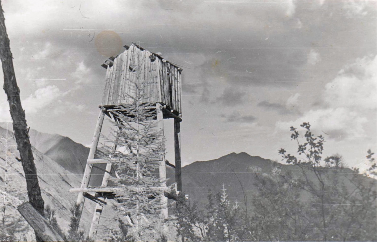 Вышка на руднике Светлый 1977 год.