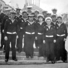 Экипаж С-327 в Магадане. Конец лета 1986 года.