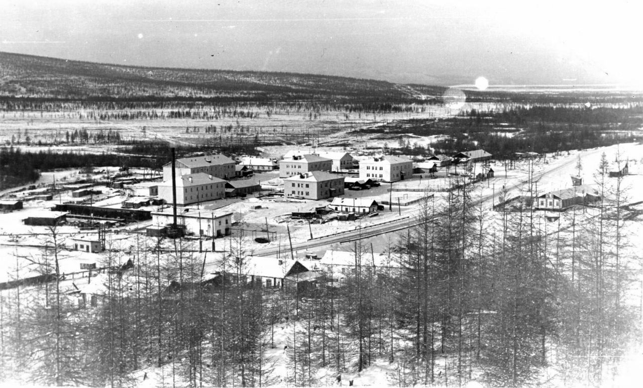 Каменистый. Панорама посёлка. Октябрь 1982 года.
