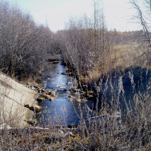 Поселок Эльген. Оросительный канал, 2012 год.