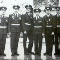 Офицеры части. Хазанов М., Сухоносов Г., Шанов В., Лапаев В., Голубенко П,. Закиев Т.