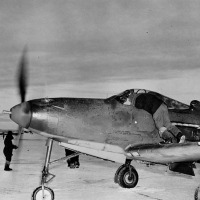 Проверка работы винто-моторной группы на «Аэрокобре» P-39L. Аляска, зима 1942-43 гг. Фото от Валерия Романенко.