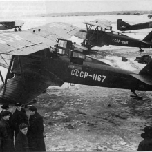 ЛП-5 (АРК-5), с бортовым номерам СССР-Н68 М.В. Водопьянова.