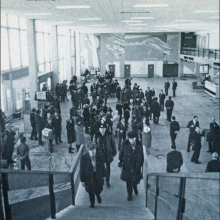 Так выглядел зал регистрации в 1975 году