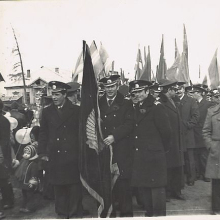 Первомайские праздники. Колонна Сеймчанского ОАО