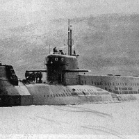 Лодка БС проекта 940, подготовленная для перехода северным морским путем, 1980 год.
