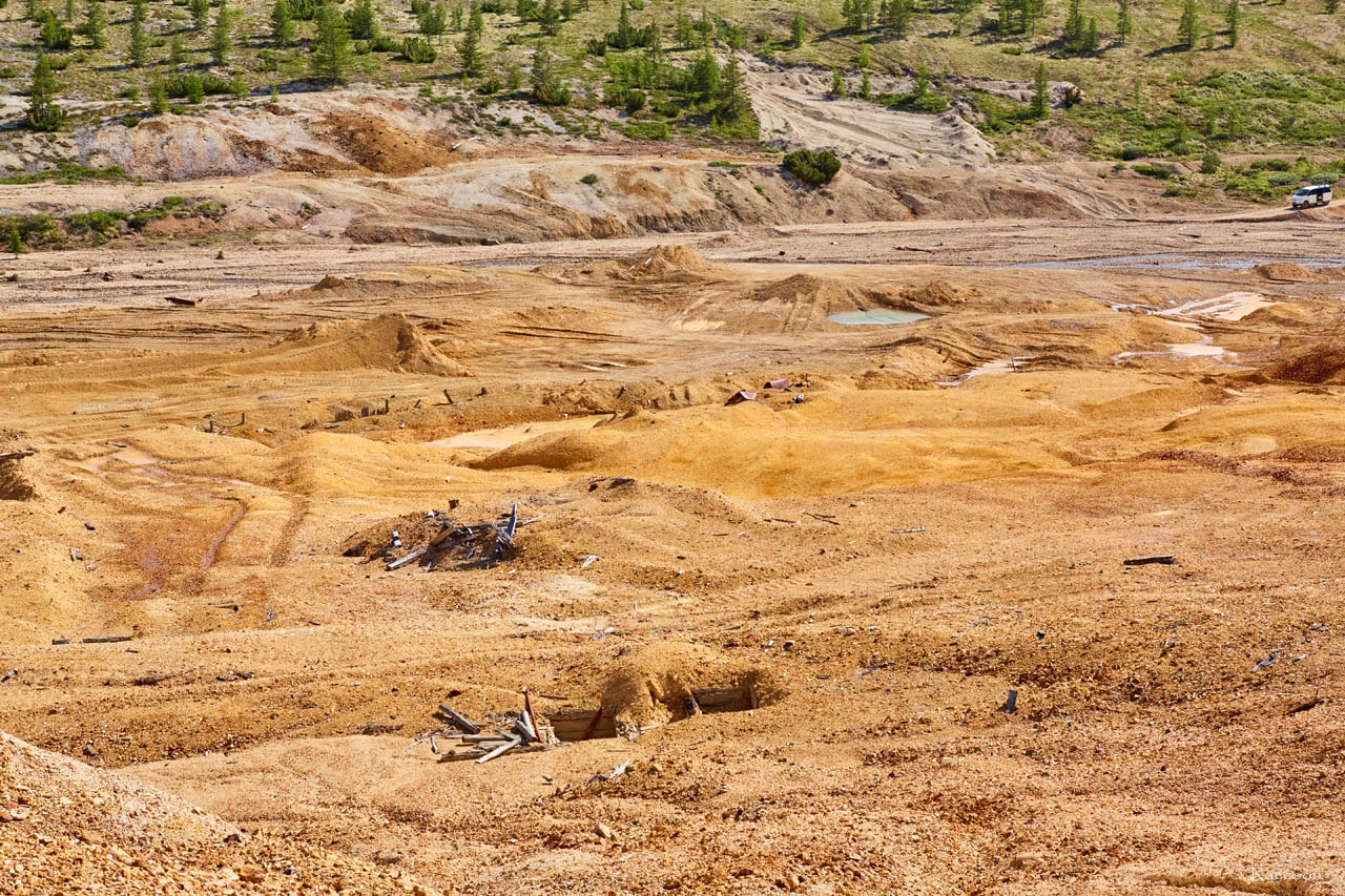 Рудный участок № 1 рудника«Хета». Июль 2017 года.