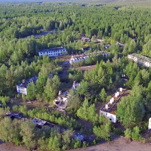 Посёлок Арарат с воздуха. Фото из архива Елены Полищук. 2018 год.
