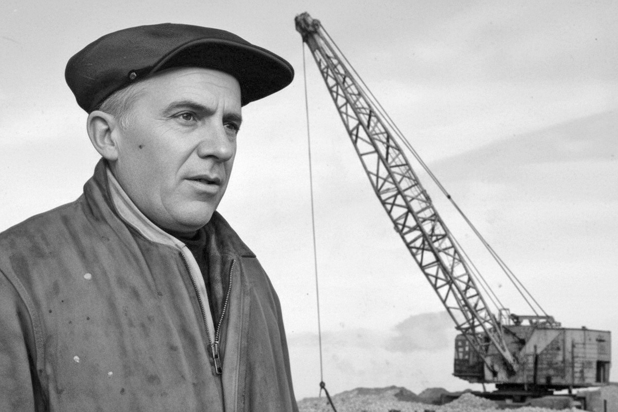 Бригадир «Мариона» № 72-95 Борис Банас. Прииск имени Тимошенко. Фото из газеты «Советская Колыма».
