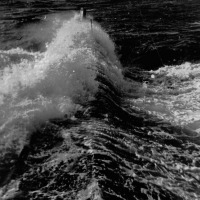 С-176 торопится домой после автономки. Охотское море, самый полный ход. Лето 1981 года.