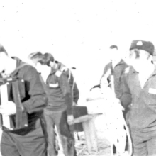 Экипаж С-221. Зимовка на Симушире. Новый 1981-1982 год. Поход с поздравлением в стройбат.