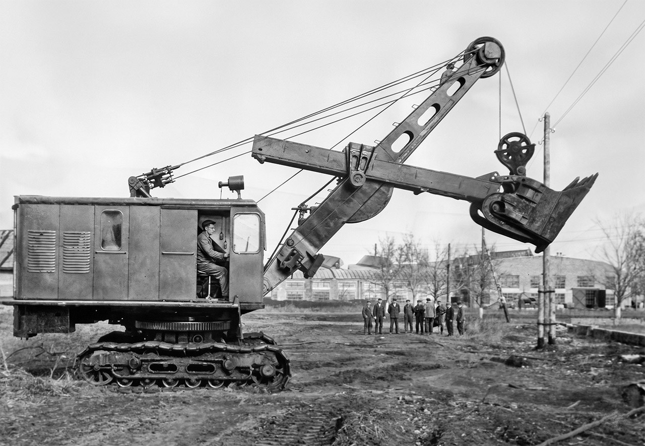 Экскаватор «Воронежец» Э-1003/Э1004. 50-60-е годы. Фото из архивов Госкаталога.