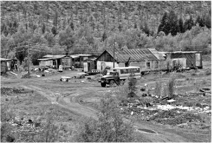 Поселок старателей на ключе Родионовский. 2007