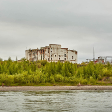 Здание Усть-Тасканской ТЭС. Июль 2017 года.